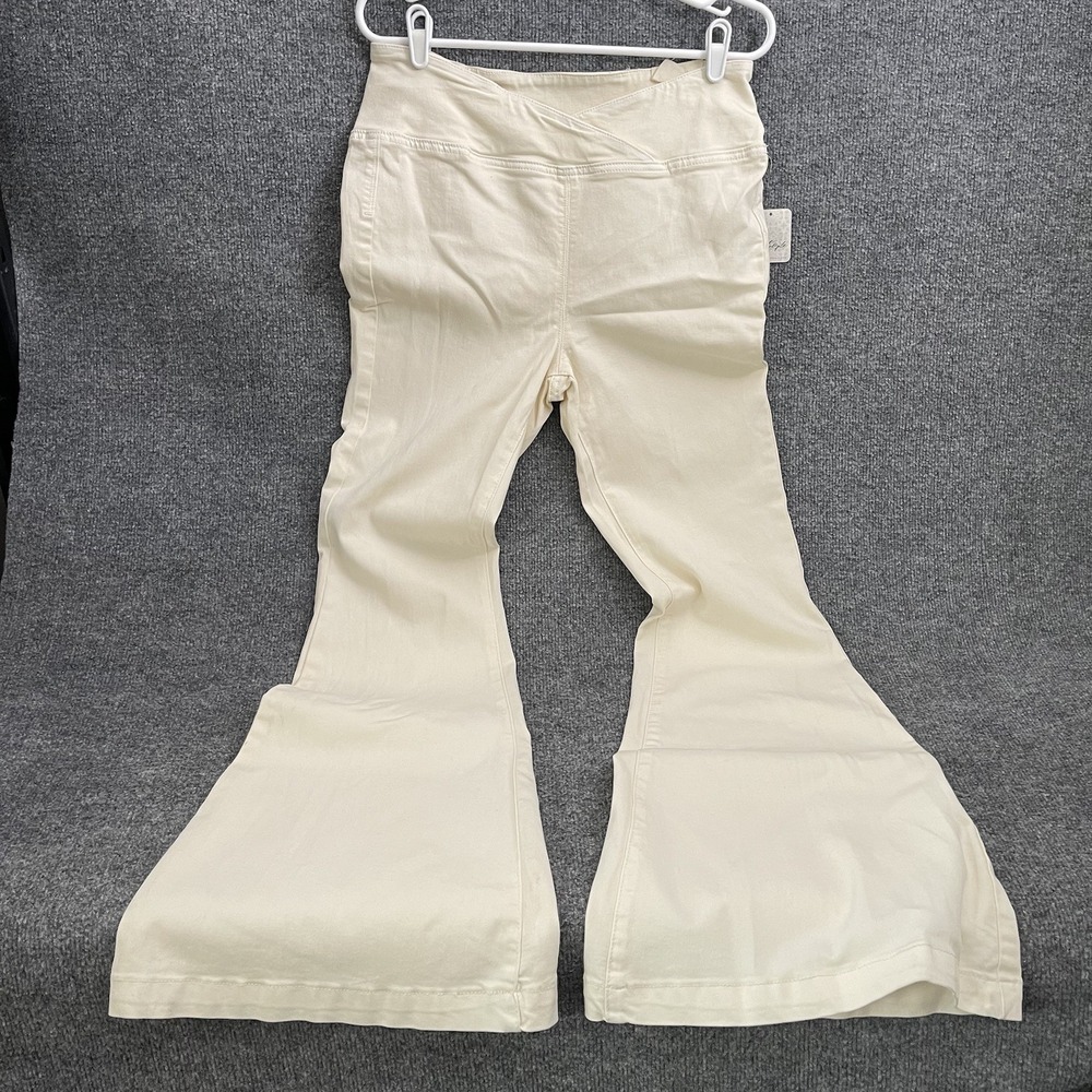 Free People We The Free Venice Beach Pants Women's Sz 30 Pull On High Rise Flare